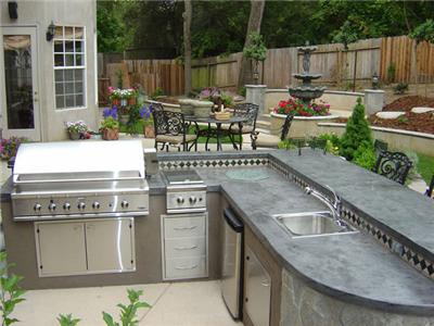 Stucco and Granite Outdoor Kitchen Lifestyle Outdoor Kitchens